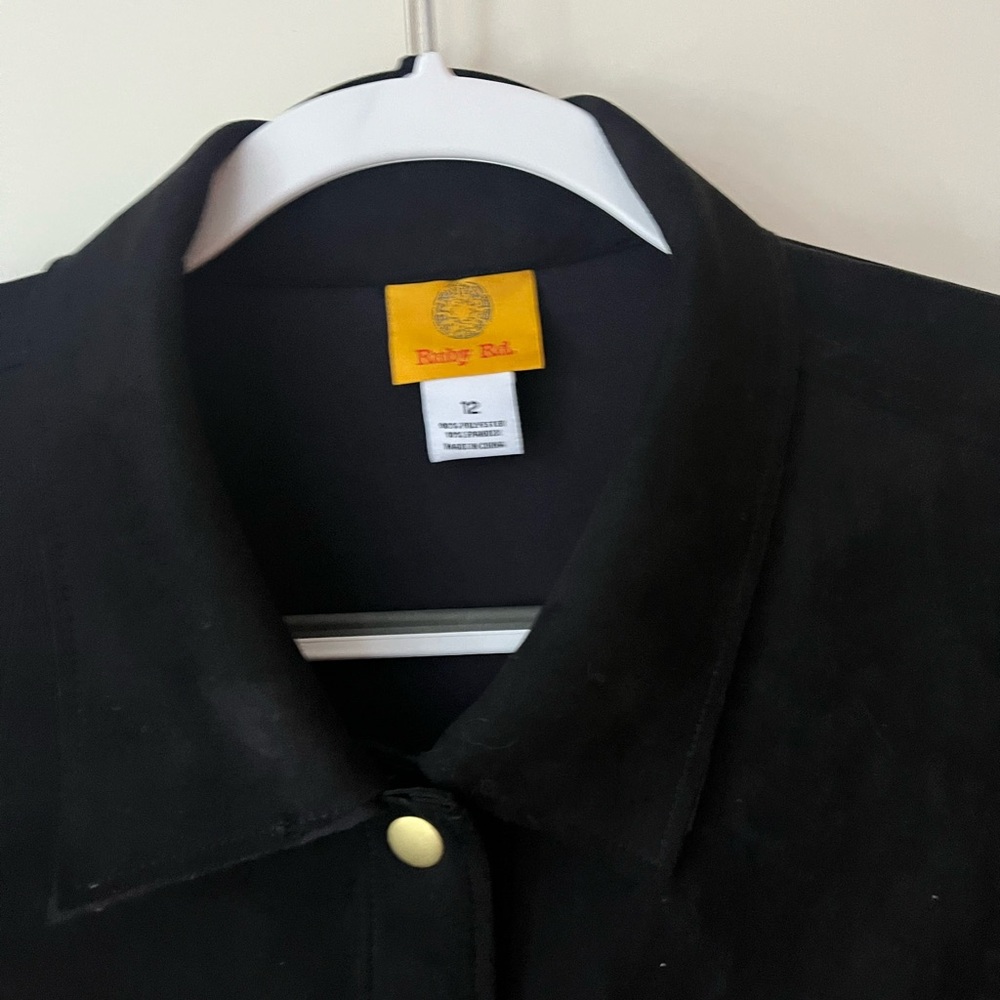 Ruby Rd. Black Button-Up Dress - Picture 5 of 12